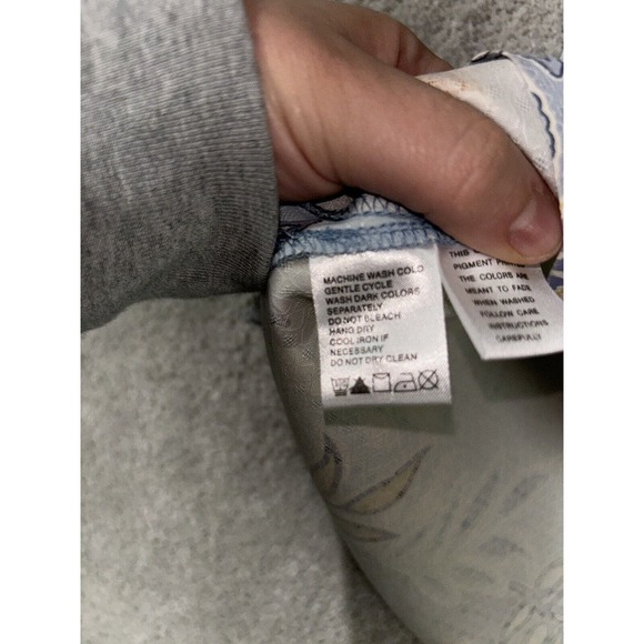 Tommy Bahama Shirt Mens Large Blue Hawaii All Over Print Tropical Silk - Picture 3 of 6